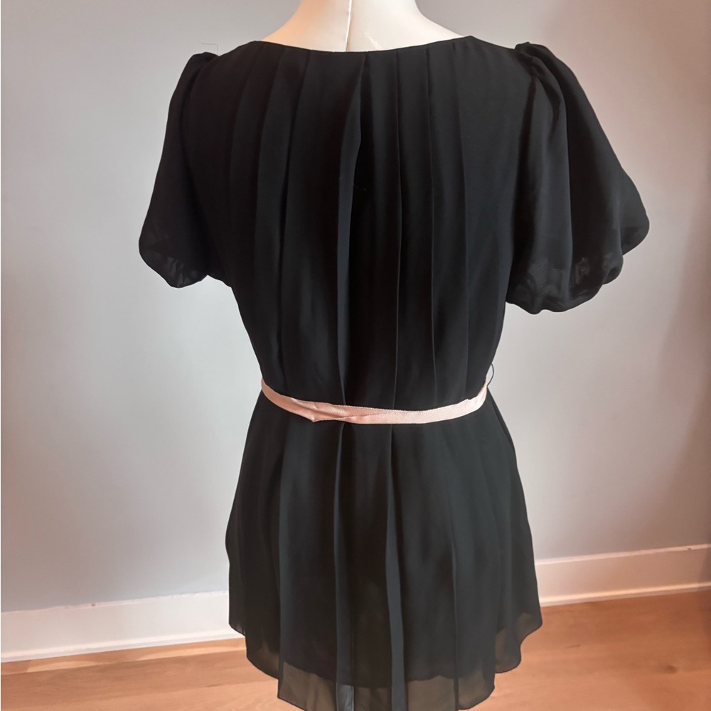 Twelve Twelve Los Angeles Black Dress with Pink Ribbon - Picture 5 of 7